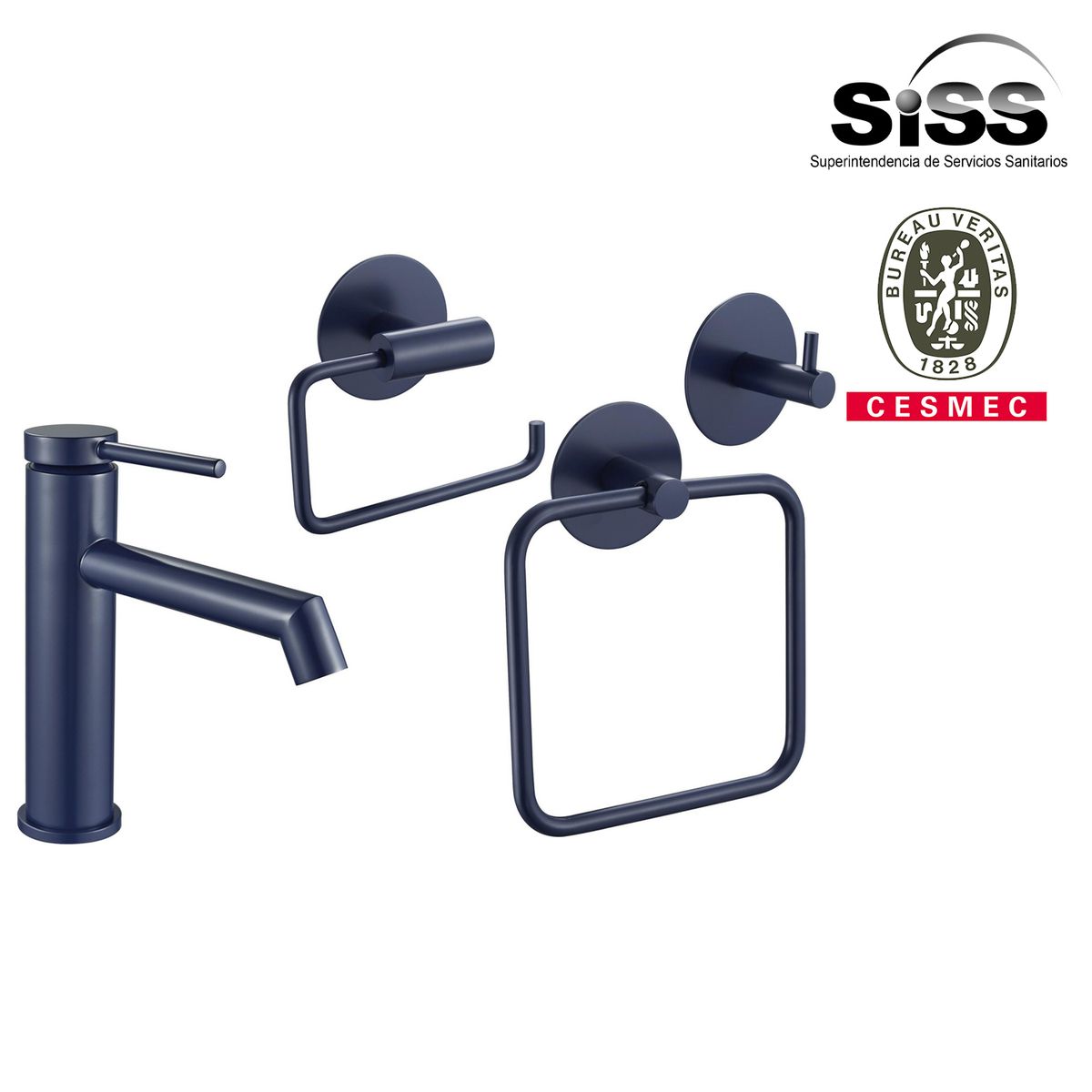 SENSI DACQUA - Grifo + accesorios X3 Macarrón azul