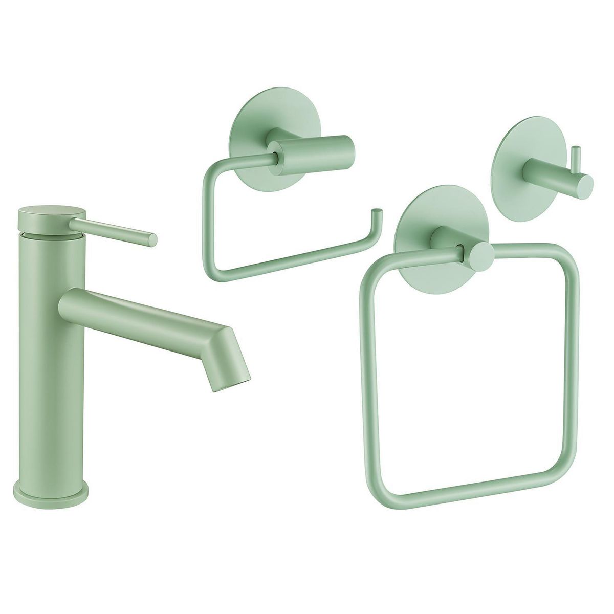 SENSI DACQUA - Grifo + accesorios X3 Macarrón menta