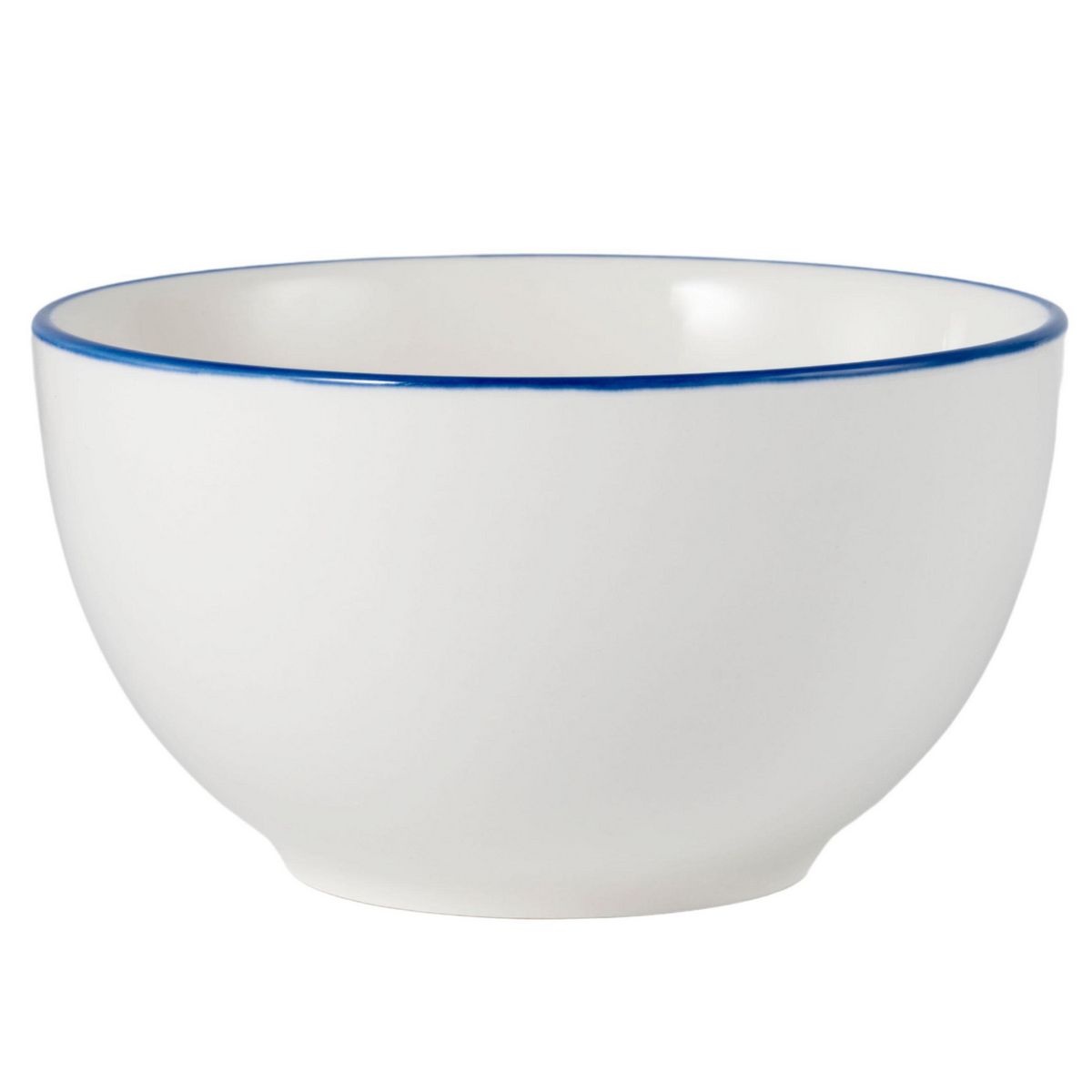 JUST HOME COLLECTION - Bowl 720 ml blanco Ring azul Juega