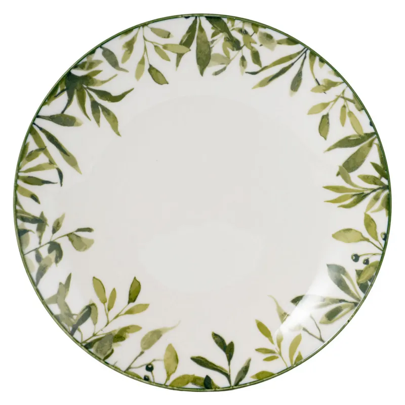 JUST HOME COLLECTION - Plato 19 cm Porcelana Bosque Blanco