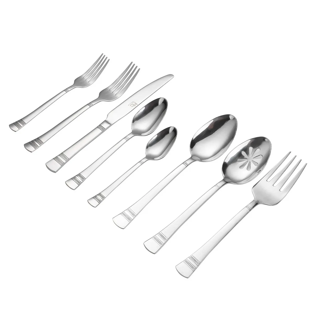 JUST HOME COLLECTION - Juego de cubiertos 51 piezas acero inoxidable