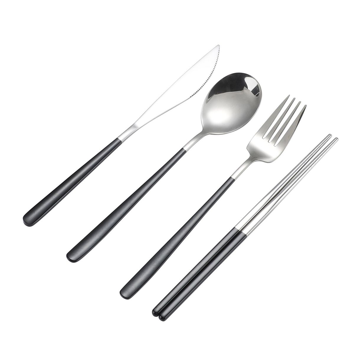 JUST HOME COLLECTION - Juego de Cubiertos 4 piezas con estuche