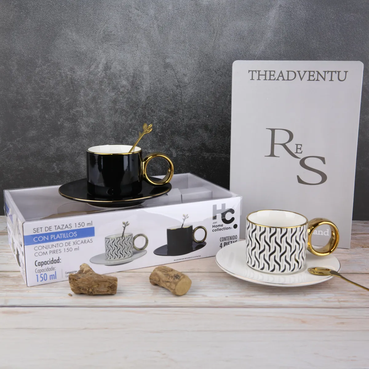 JUST HOME COLLECTION - Set de Taza 150 ml Porcelana Multicolor