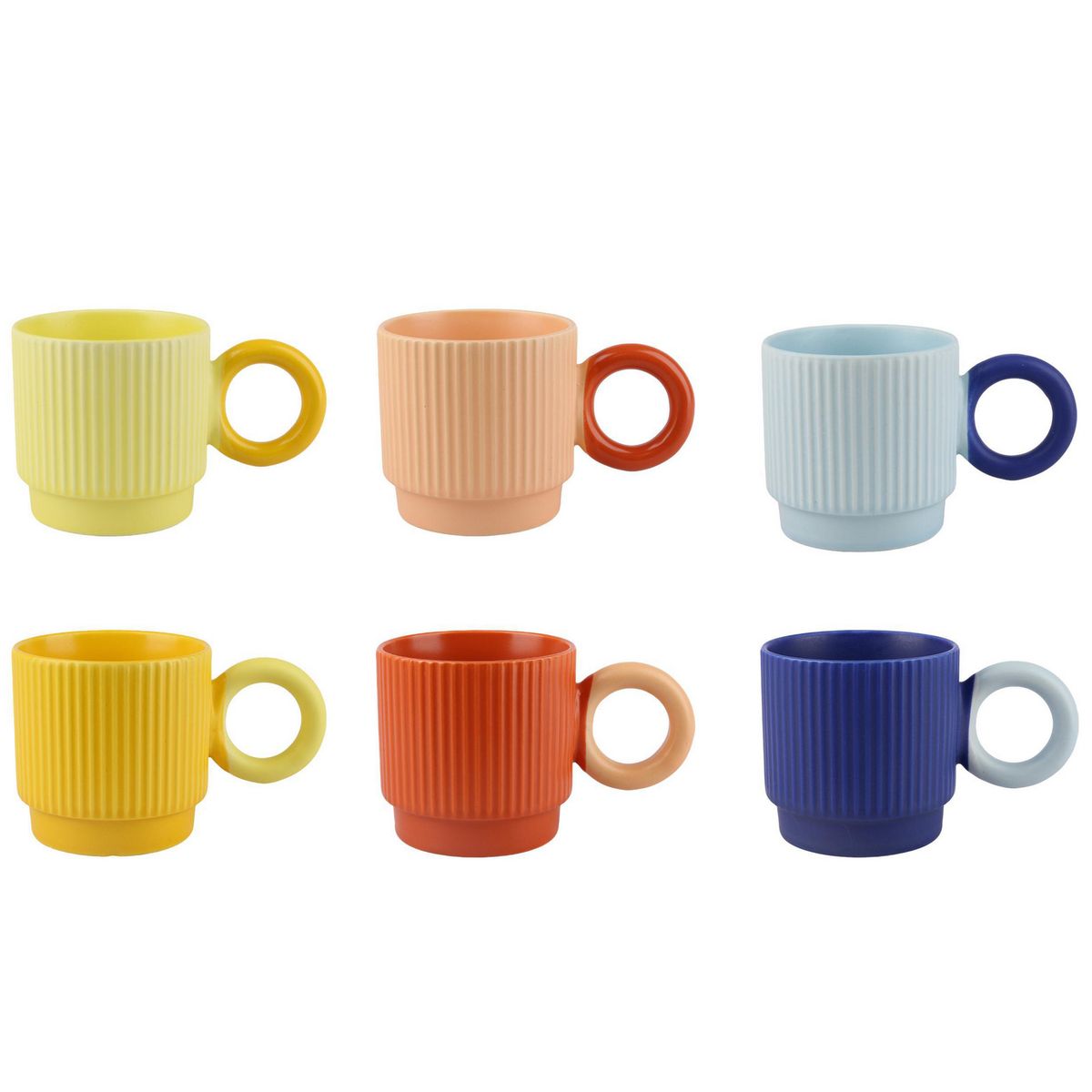 JUST HOME COLLECTION - Mug 310 ml Porcelana Colores Surtidos