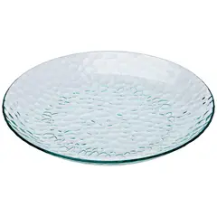 JUST HOME COLLECTION - Plato 20 cm Plástico Martillado Transparente