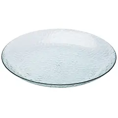 JUST HOME COLLECTION - Plato 28 cm Plástico Martillado Transparente
