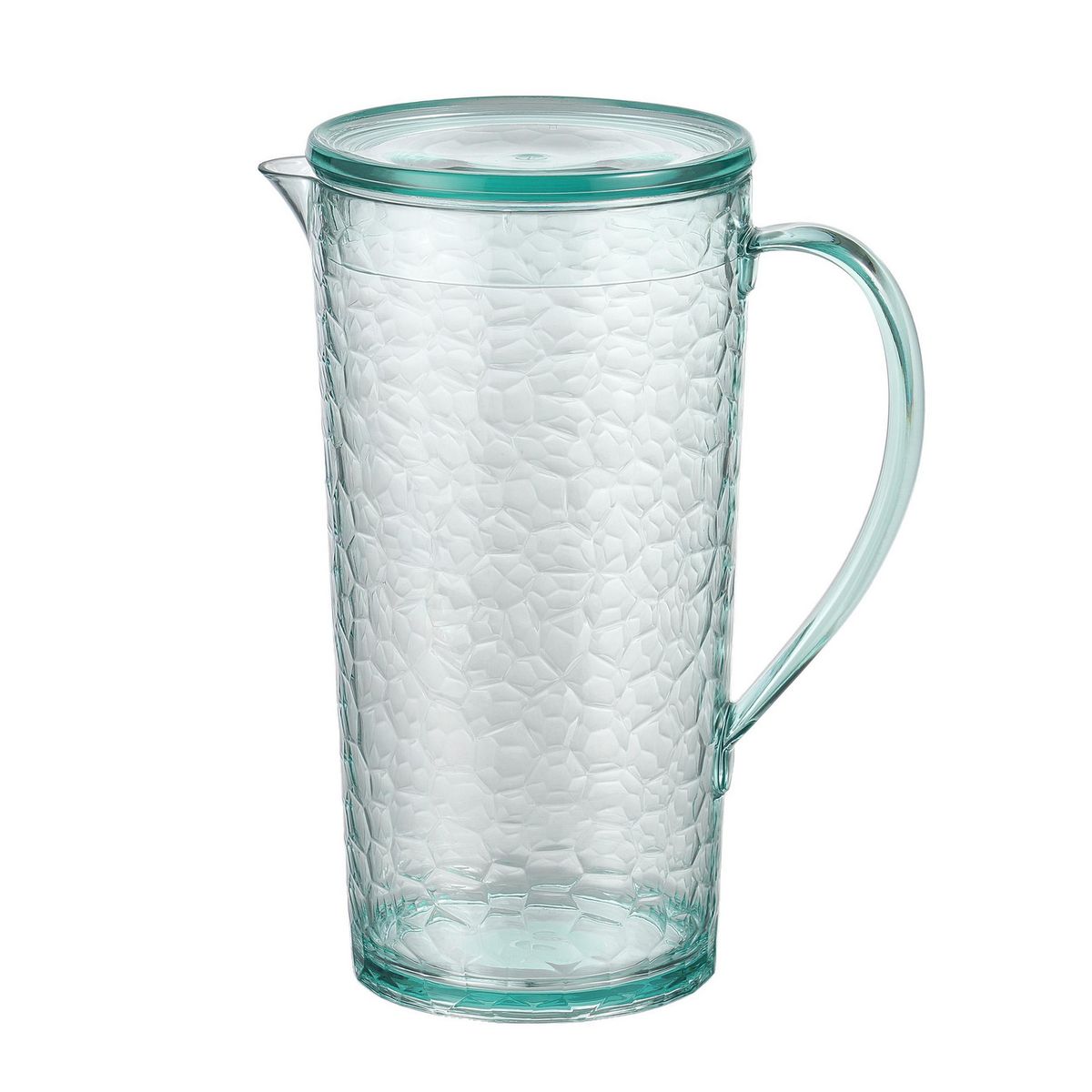 JUST HOME COLLECTION - Jarra de Plástico 1600 ml Martillada Verde