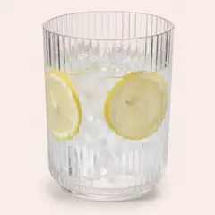 JUST HOME COLLECTION - Vaso Alto de Acrílico 360 ml Transparente