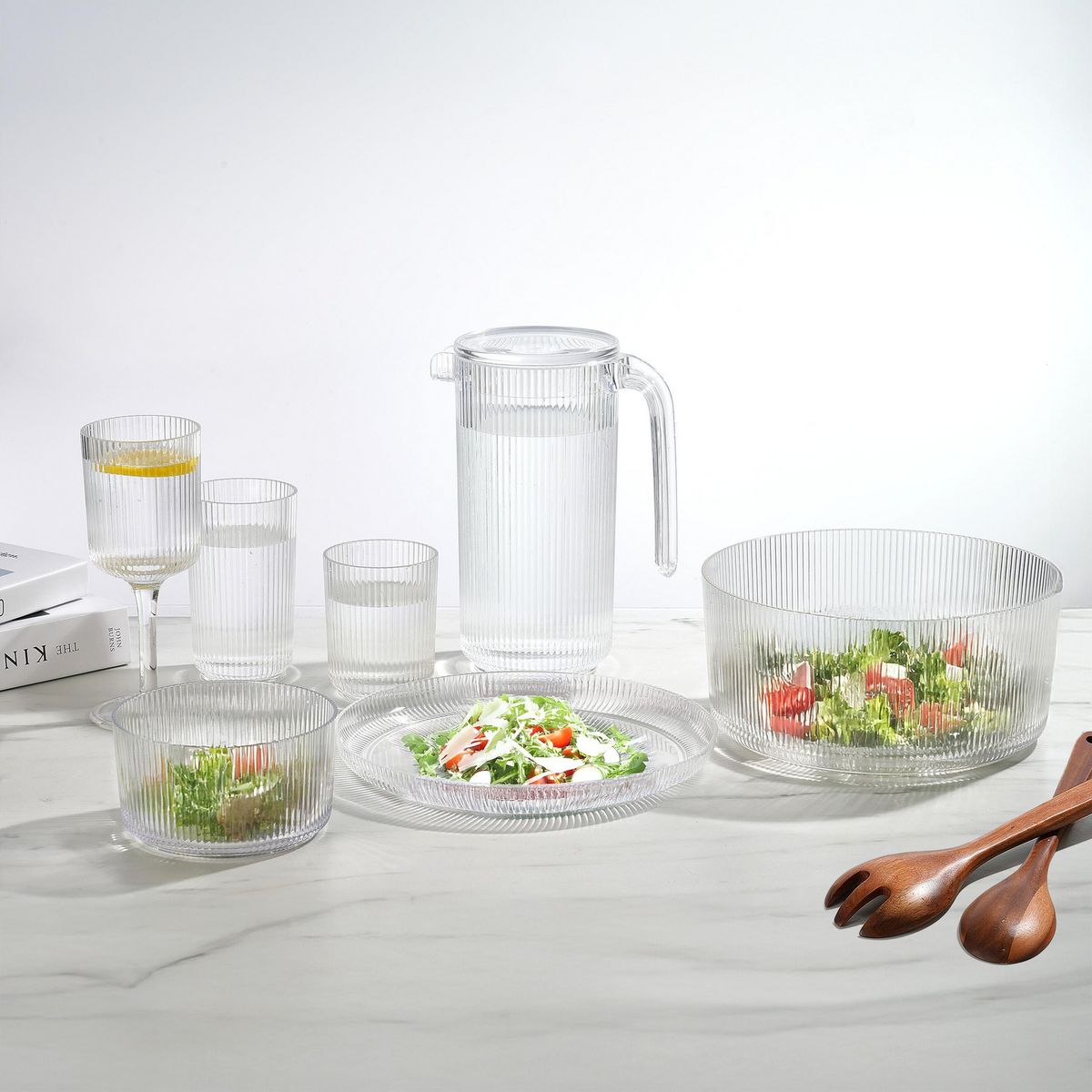 JUST HOME COLLECTION - Plato 20 cm Plástico Sun Beam Transparente