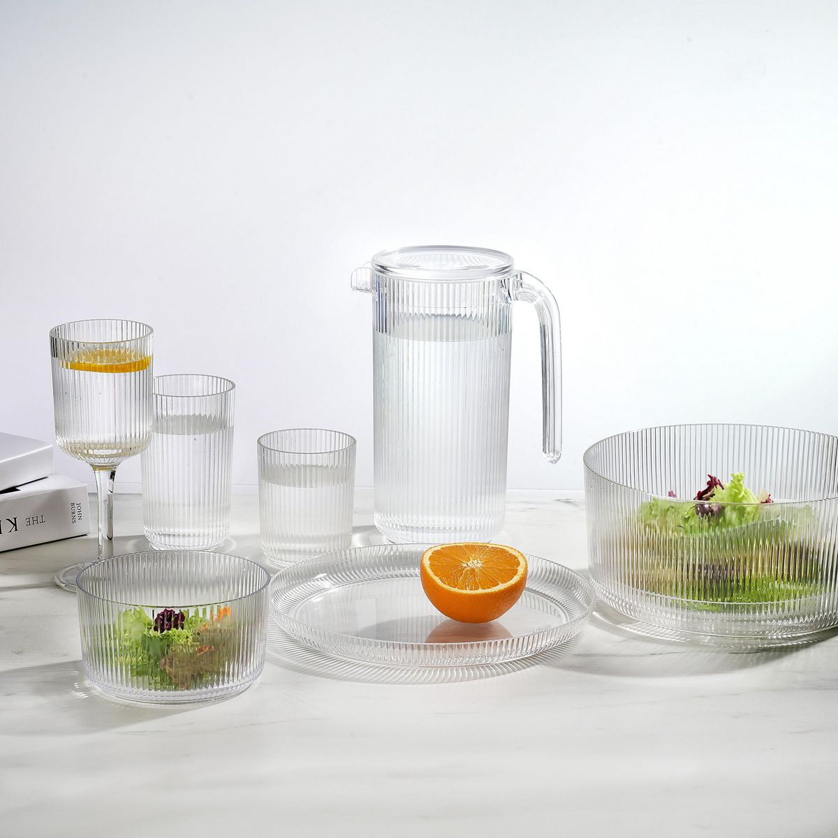 JUST HOME COLLECTION - Plato 25 cm Plástico Sun Beam Transparente