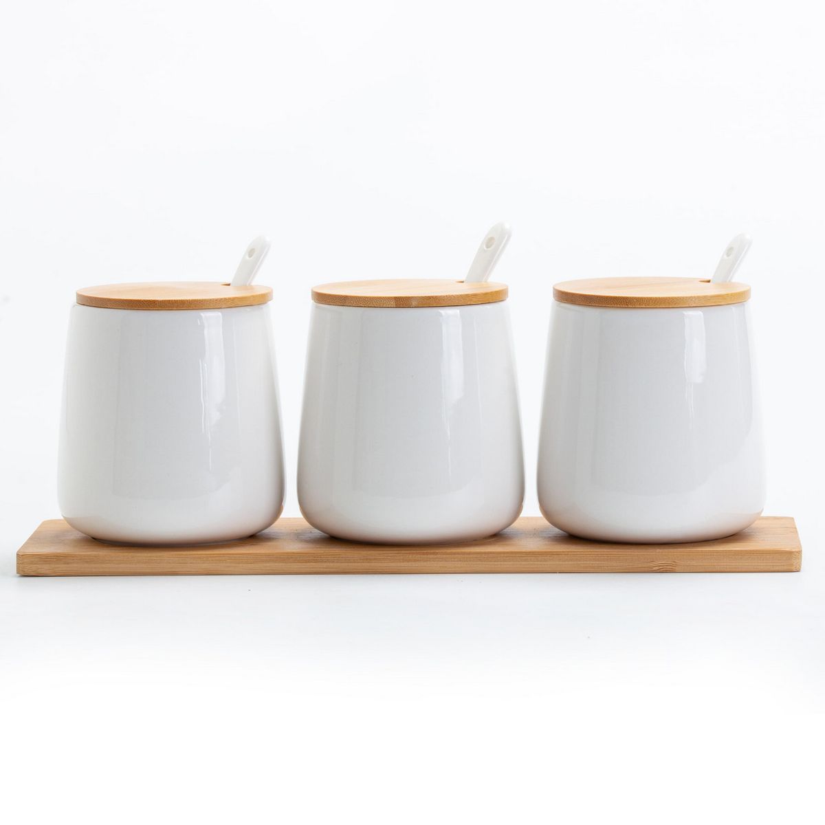 JUST HOME COLLECTION - Set 3 Frascos Cerámica 280 ml