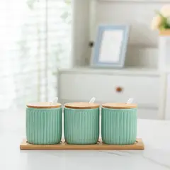 JUST HOME COLLECTION - Set 2 Frascos Cerámica 220 ml