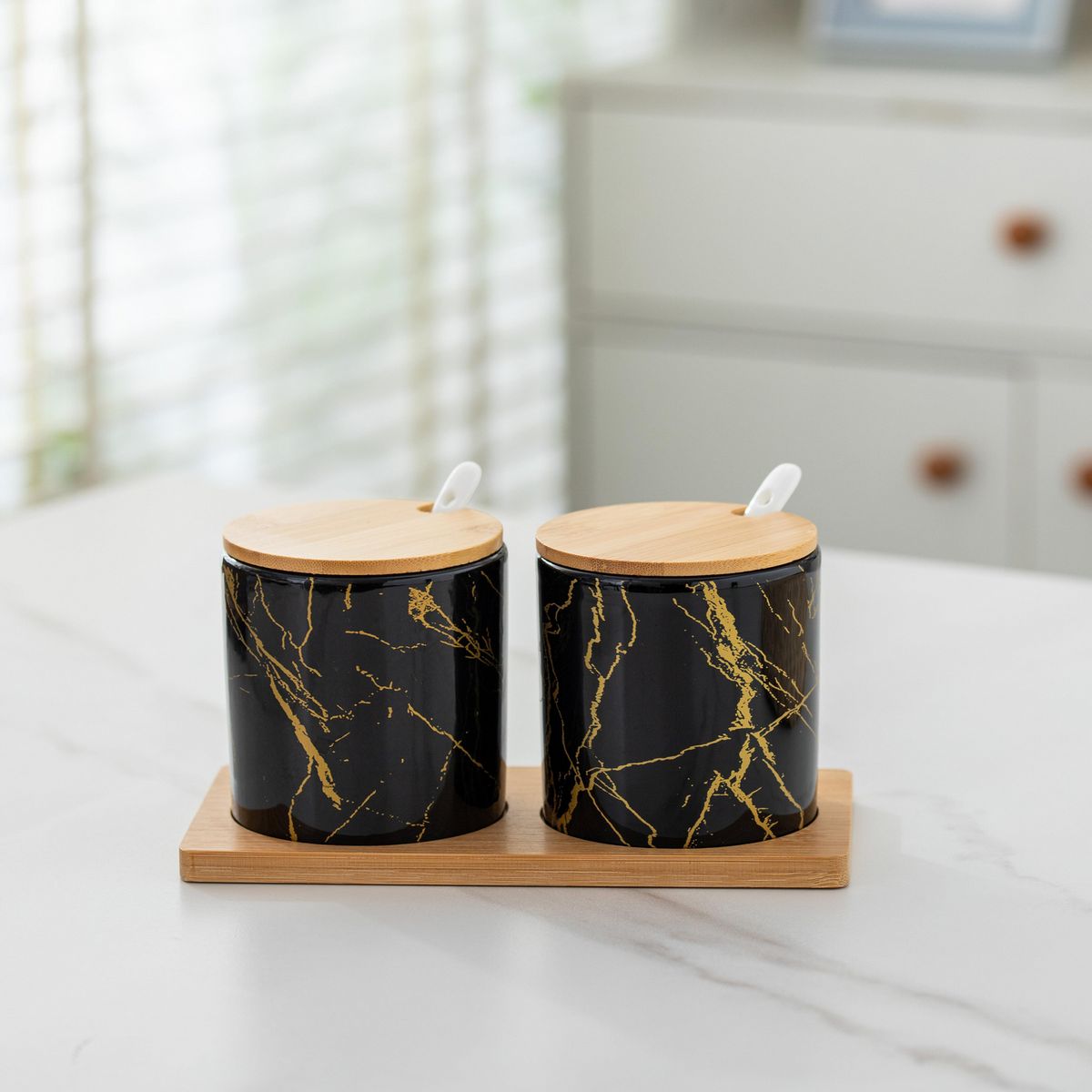 JUST HOME COLLECTION - Set 2 Frascos Cerámica 230 ml