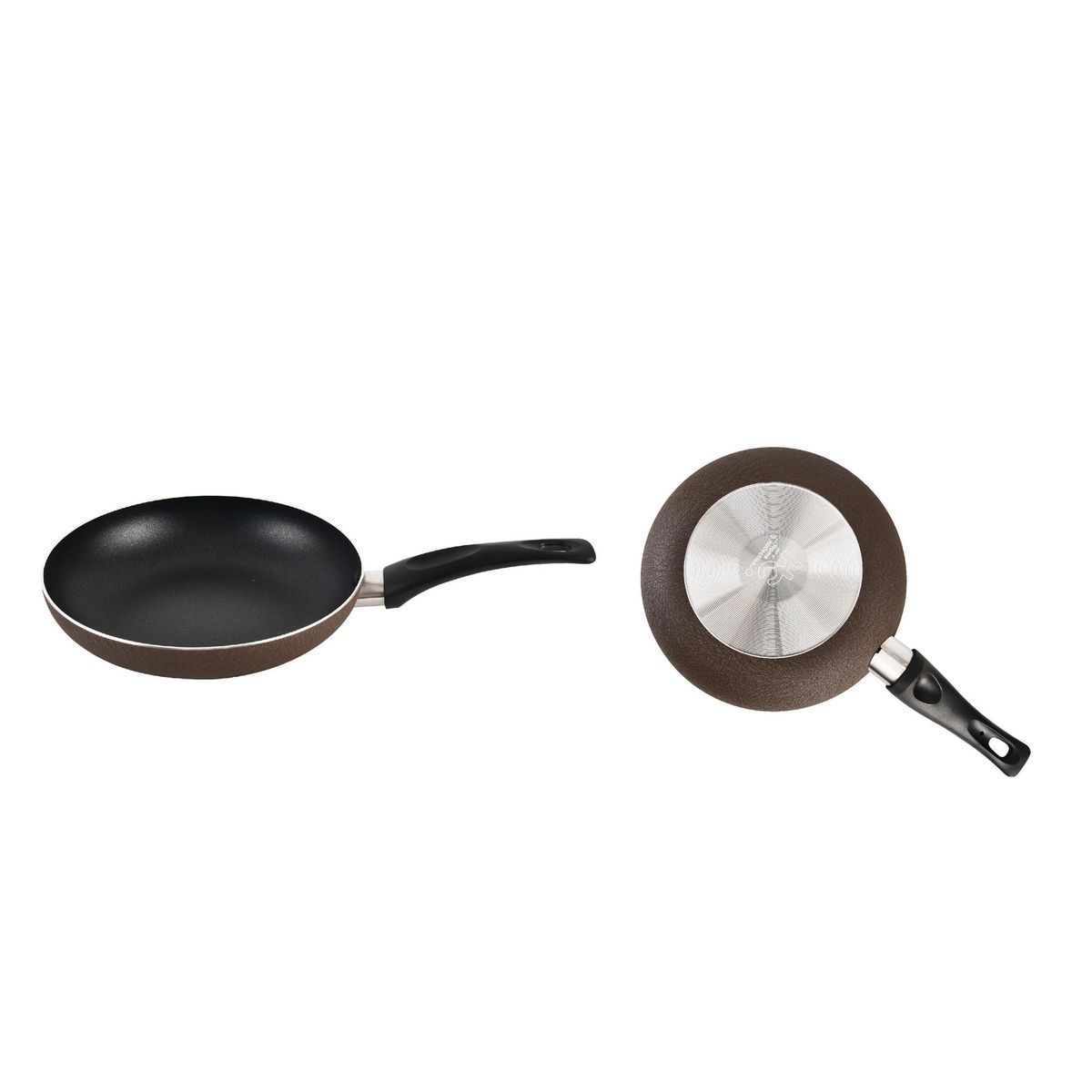 JUST HOME COLLECTION - Set 3 Sartenes Antiadherentes 18/22/28 cm Aluminio Verde/rosado/café