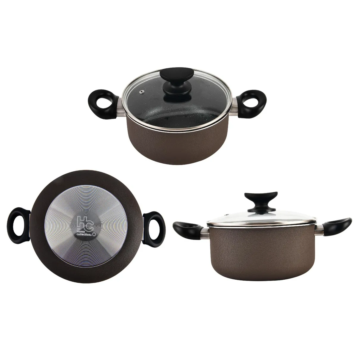 JUST HOME COLLECTION - Olla Antiadherente de Aluminio 20 cm 2.8 l Colores Surtidos