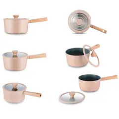 JUST HOME COLLECTION - Perol de Aluminio 20 cm 2690 ml Naranjo Bosque
