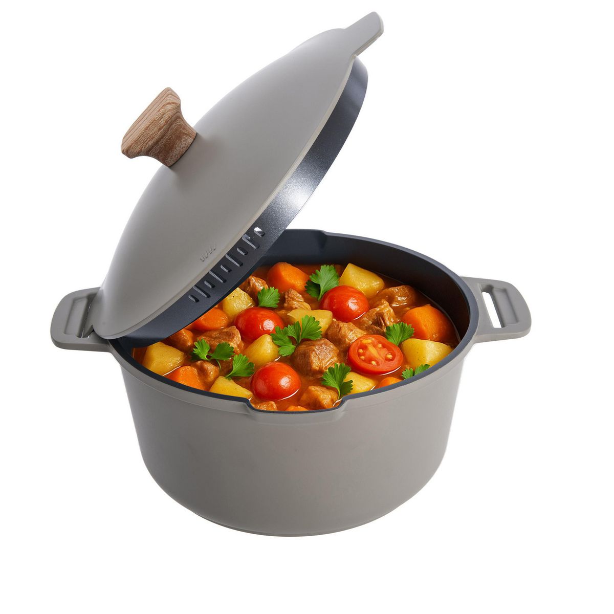 JUST HOME COLLECTION - Olla de Aluminio 24 cm 4.5 l Gris WHJO-24CPLC