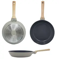 JUST HOME COLLECTION - Sartén 24 cm Aluminio fundido Gris