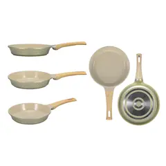 JUST HOME COLLECTION - Sartén Diamond 28 cm Cerámica Beige/Taupe