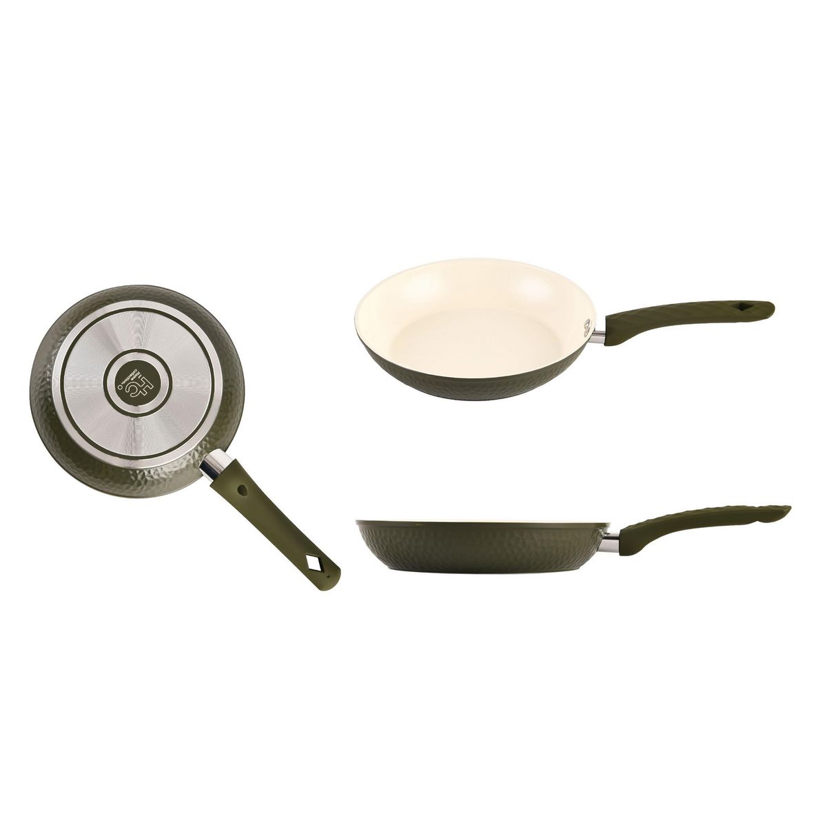 JUST HOME COLLECTION - Sartén 30 cm Cerámica Verde