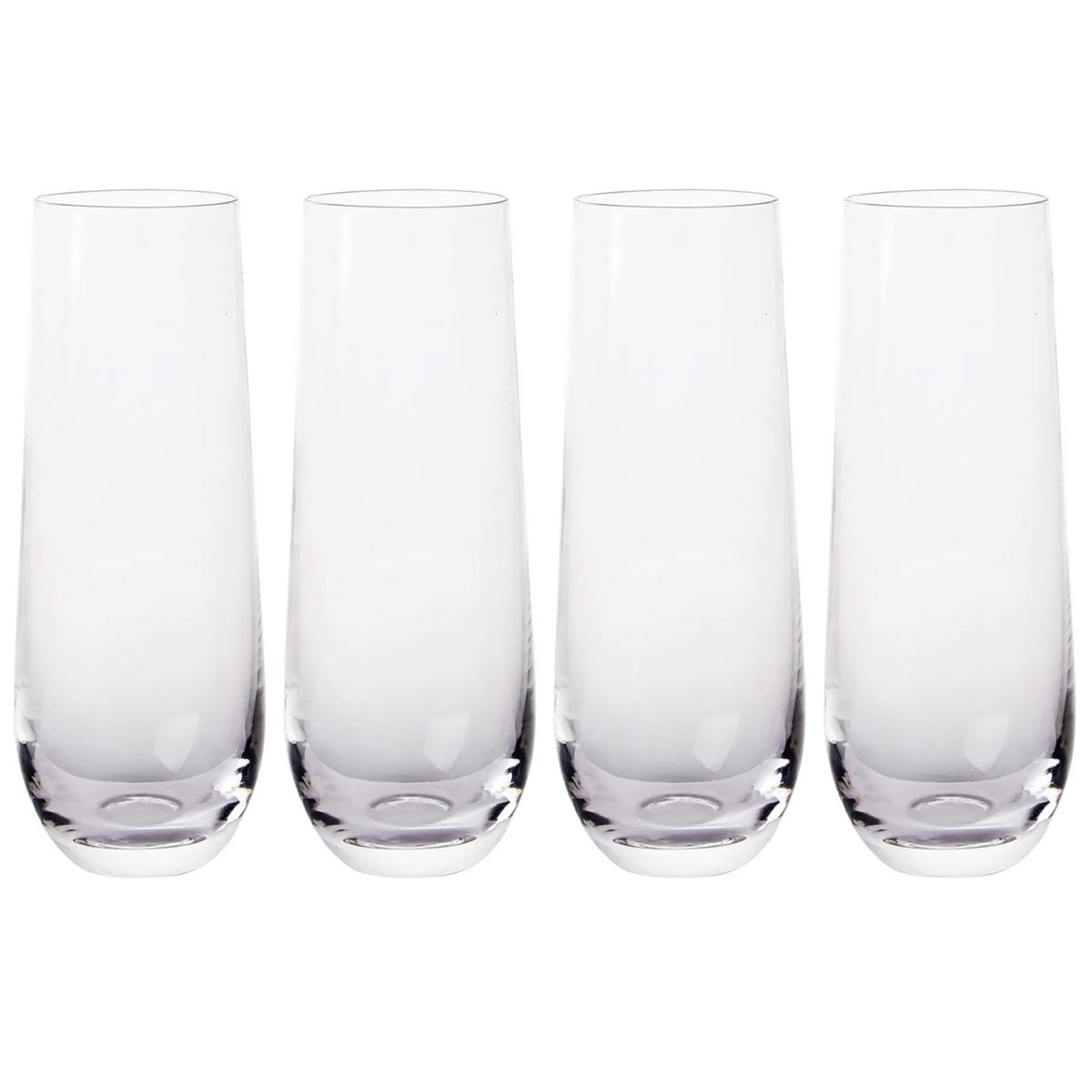 JUST HOME COLLECTION - Set 4 Vasos Alto de Vidrio 290 ml 