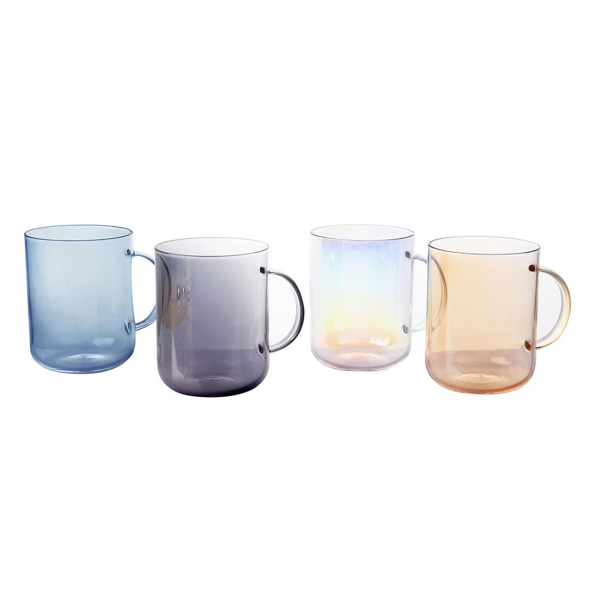 JUST HOME COLLECTION - Mug 470 ml Vidrio Colores Surtidos