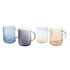 JUST HOME COLLECTION - Mug 470 ml Vidrio Colores Surtidos