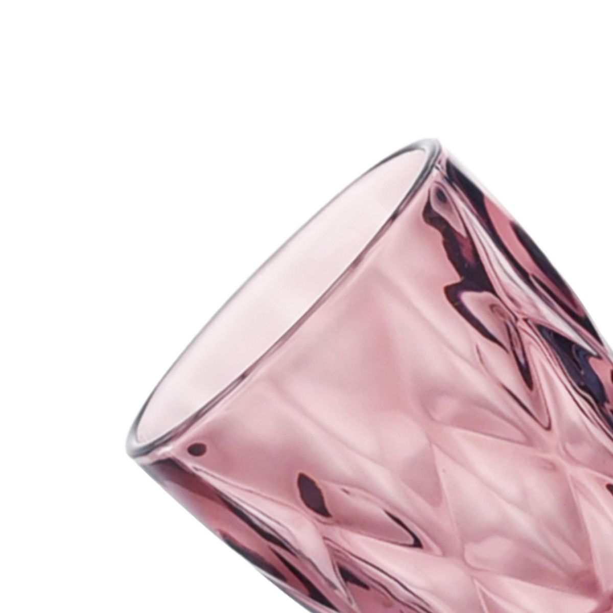 JUST HOME COLLECTION - Vaso Bajo de Vidrio 240 ml Colores Surtidos