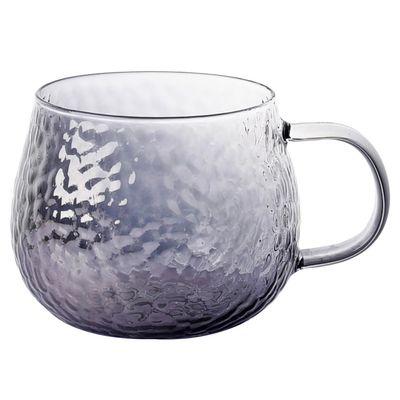 Imagen 2 del producto Set 3 Mug 443 ml Vidrio Martillado Gris