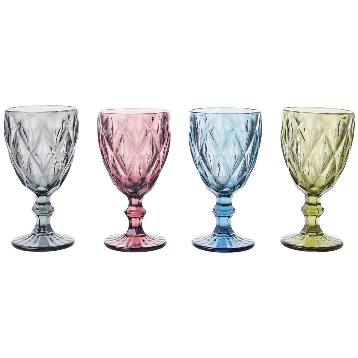 JUST HOME COLLECTION - Copa de Vino blanco 300 ml Vidrio Colores Surtidos