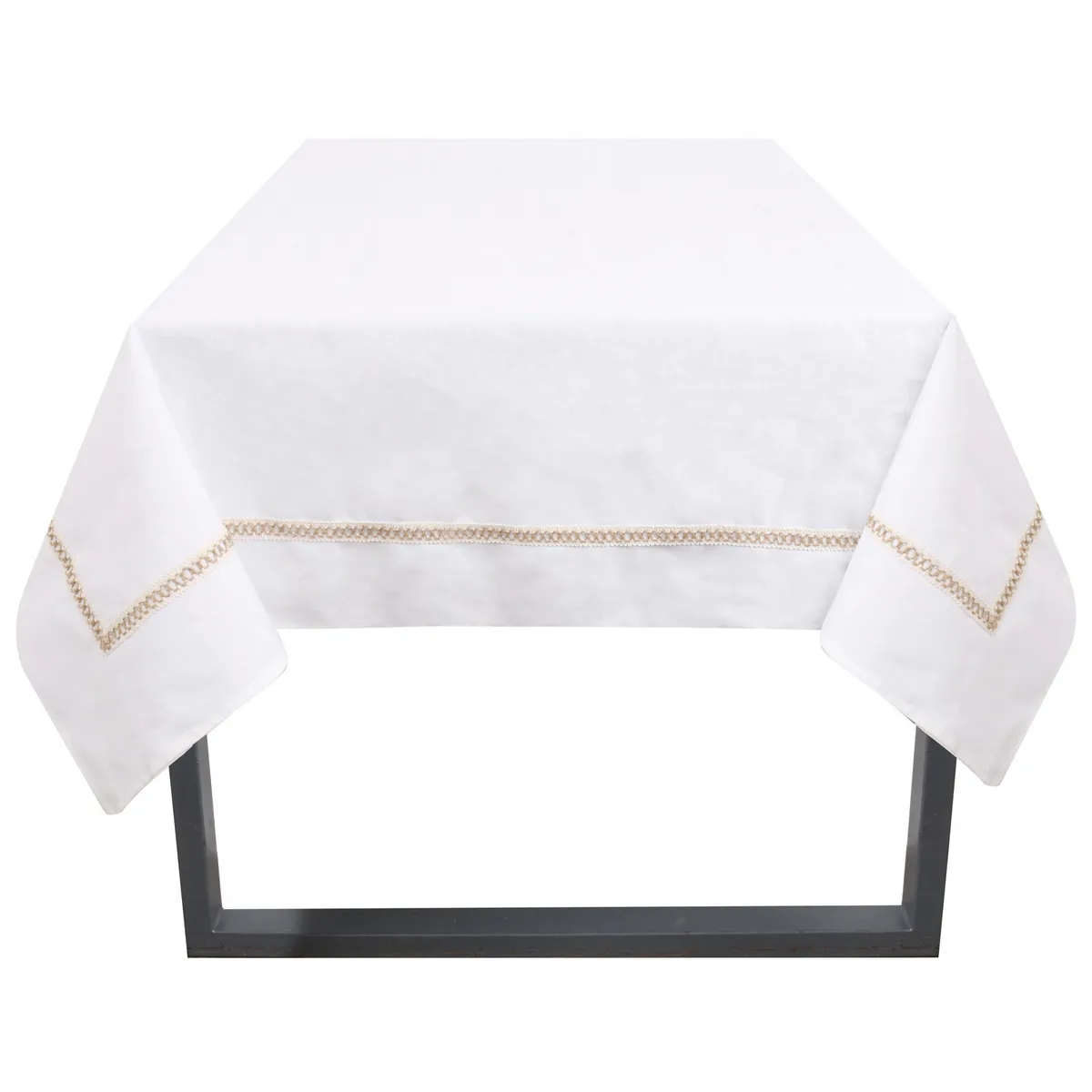 JUST HOME COLLECTION - Mantel Rectangular 180x240 cm Algodón Blanco
