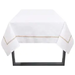 JUST HOME COLLECTION - Mantel Rectangular 180x240 cm Algodón Blanco