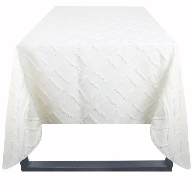 JUST HOME COLLECTION Mantel Rectangular 180x240 cm Jacquard Blanco
