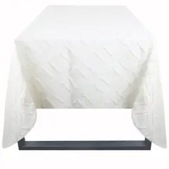 JUST HOME COLLECTION - Mantel Jacqua Rectangular 180x240 cm Blanco