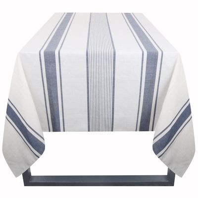 Imagen 2 del producto Mantel Rectangular 180x240 cm Raya Azul/blanco