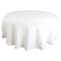 Mantel Jacqua Redonda 180x180 cm Blanco