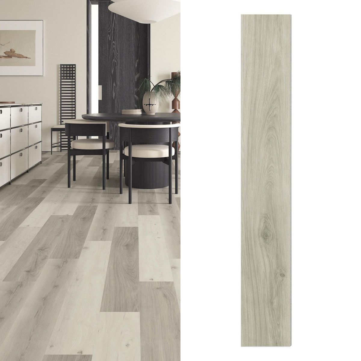 Piso Vinílico SPC 3.2 mm 18.2x122 cm Beach Café Claro 3.11 m2, marca HOLZTEK - Foto Principal