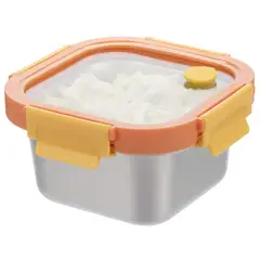 JUST HOME COLLECTION - Contenedor acero inoxidable 600 ml naranjo