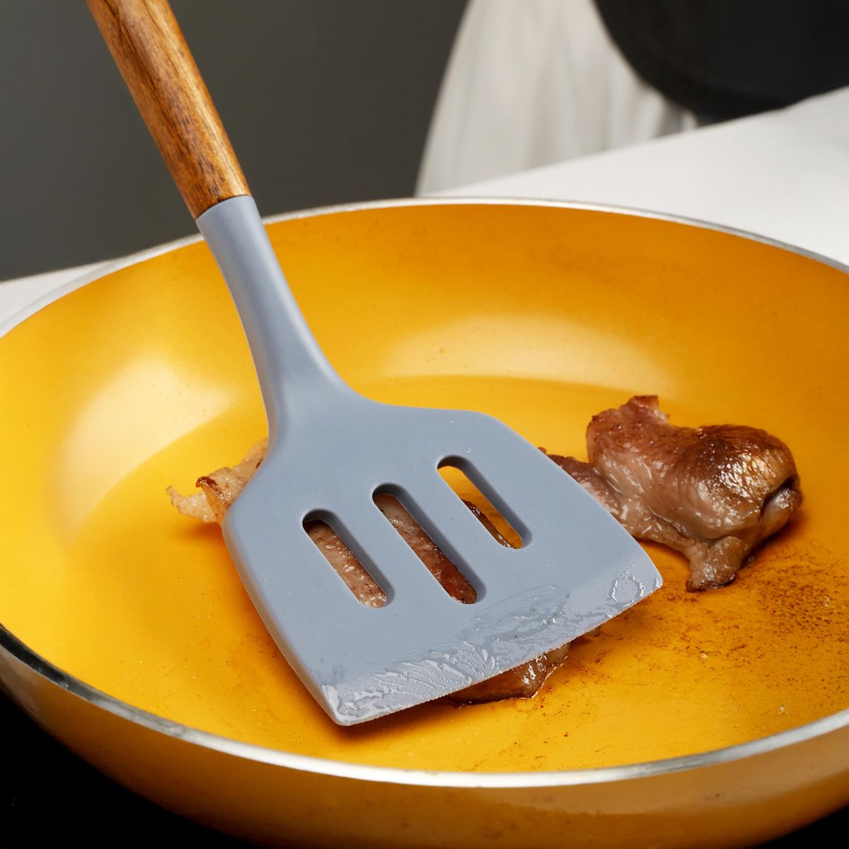 JUST HOME COLLECTION - Espatula silicona mango madera