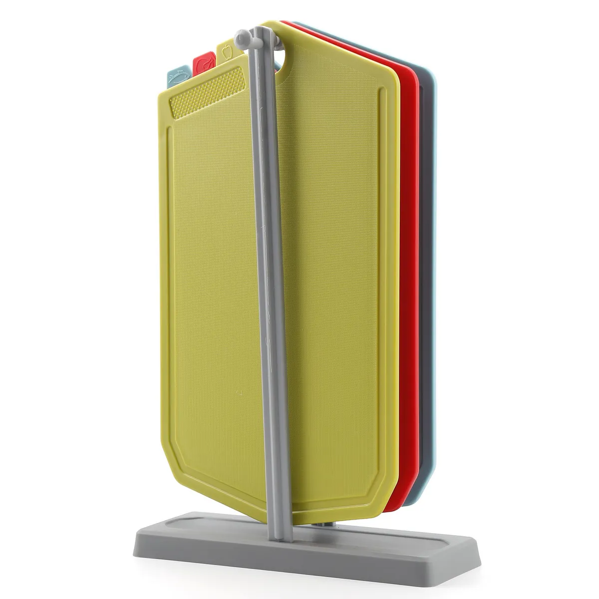 JUST HOME COLLECTION - Set 3 Tablas de Cortar de Plástico 10x27 cm Azul/amarillo/rojo