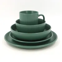 Juego de Vajilla 30 Piezas Cerámica Delos Verde