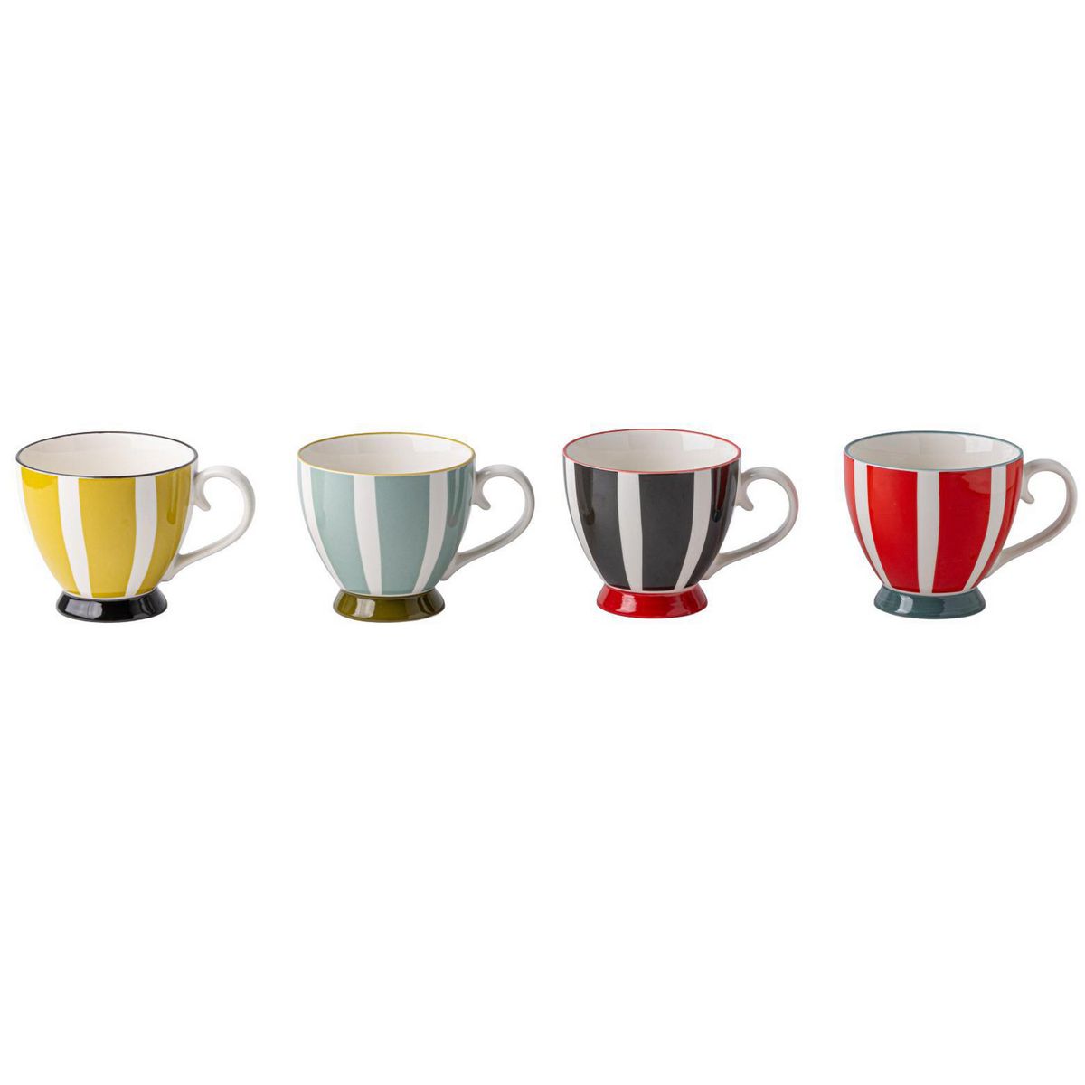 JUST HOME COLLECTION - Mug 445 ml Cerámica Panel Colores Variados