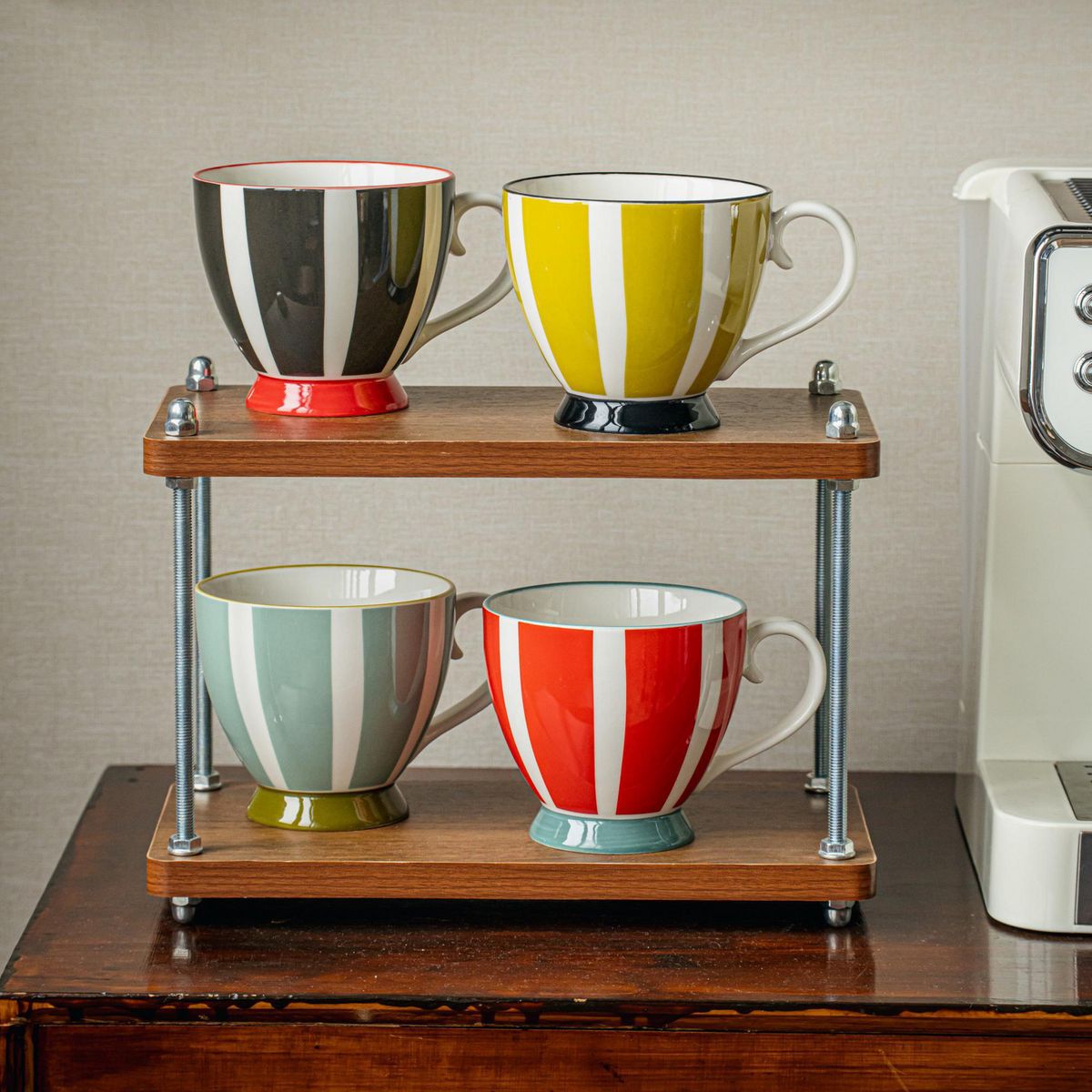 JUST HOME COLLECTION - Mug 445 ml Cerámica Panel Colores Variados