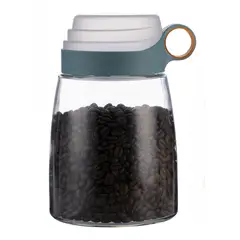 JUST HOME COLLECTION - Frasco con Tapa Medidora Vidrio 1400 ml