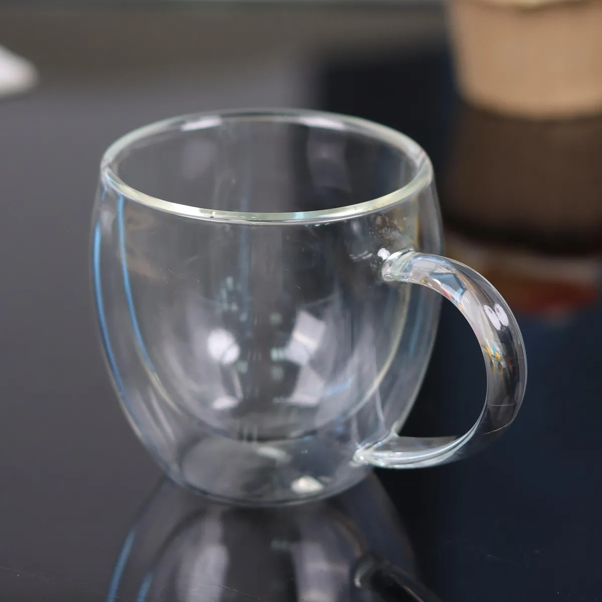 JUST HOME COLLECTION - Taza Doble Pared 150 ml Vidrio Sin colección Transparente