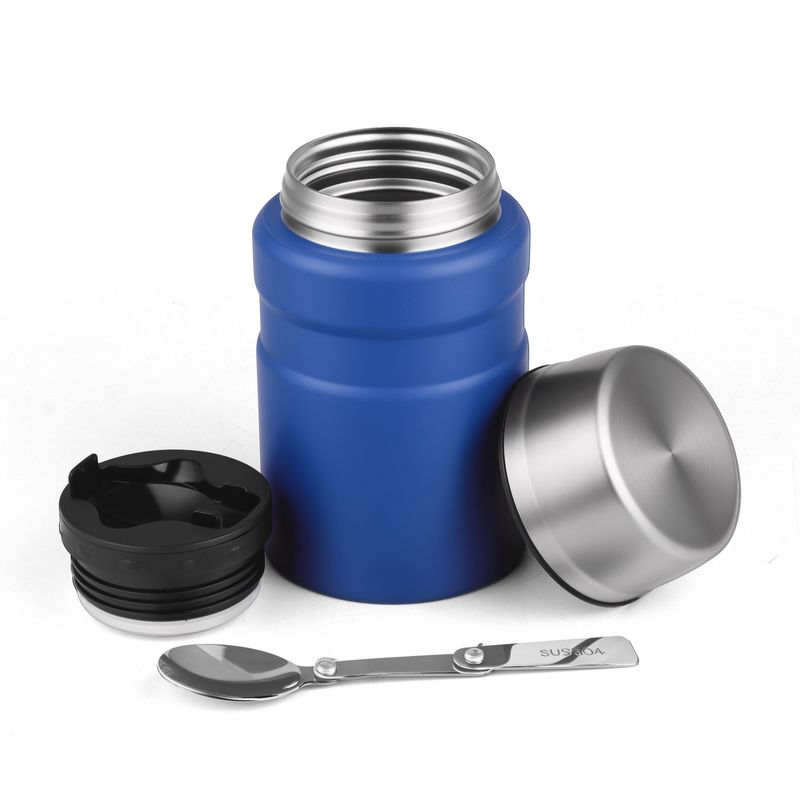 JUST HOME COLLECTION - Termo de Comida 500 ml Acero Inoxidable Azul