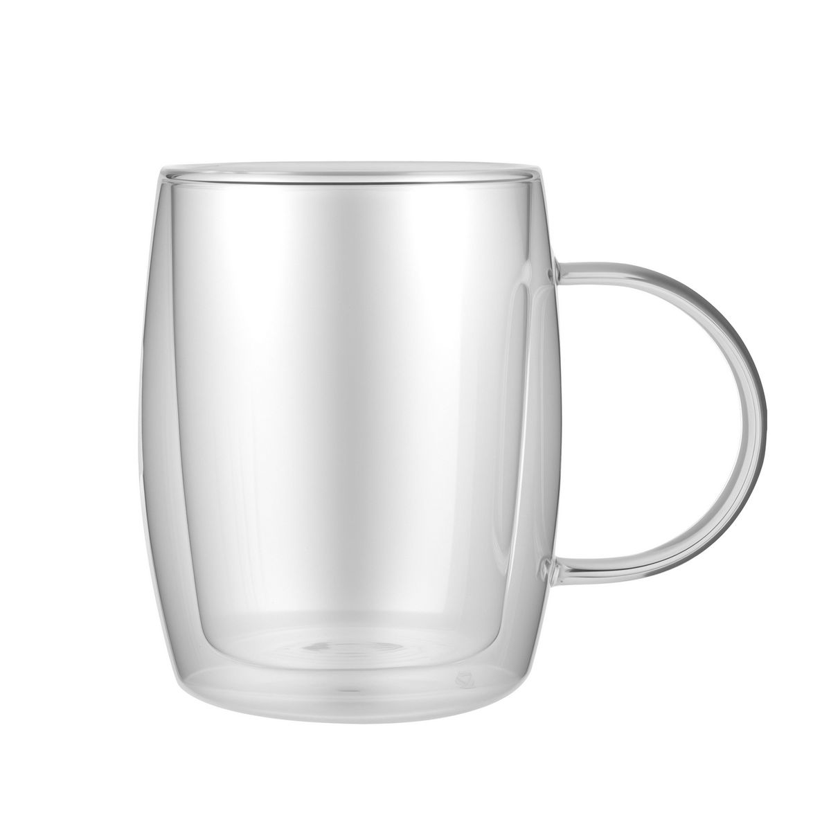 JUST HOME COLLECTION - Mug Doble Pared 350 ml Vidrio Transparente