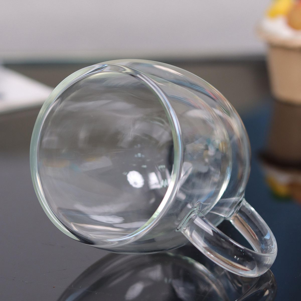 JUST HOME COLLECTION - Taza Doble Pared 250 ml Vidrio Sin colección Transparente