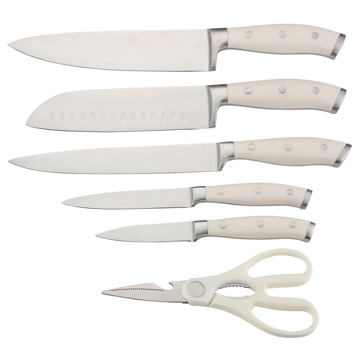 JUST HOME COLLECTION - Set 7 Piezas Taco/Cuchillo/Tijera