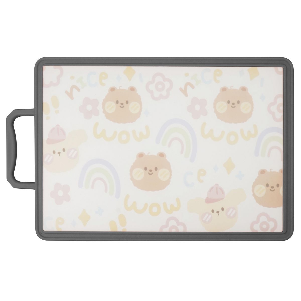 JUST HOME COLLECTION - Tabla para cortar de Plástico 25x39 cm Gris